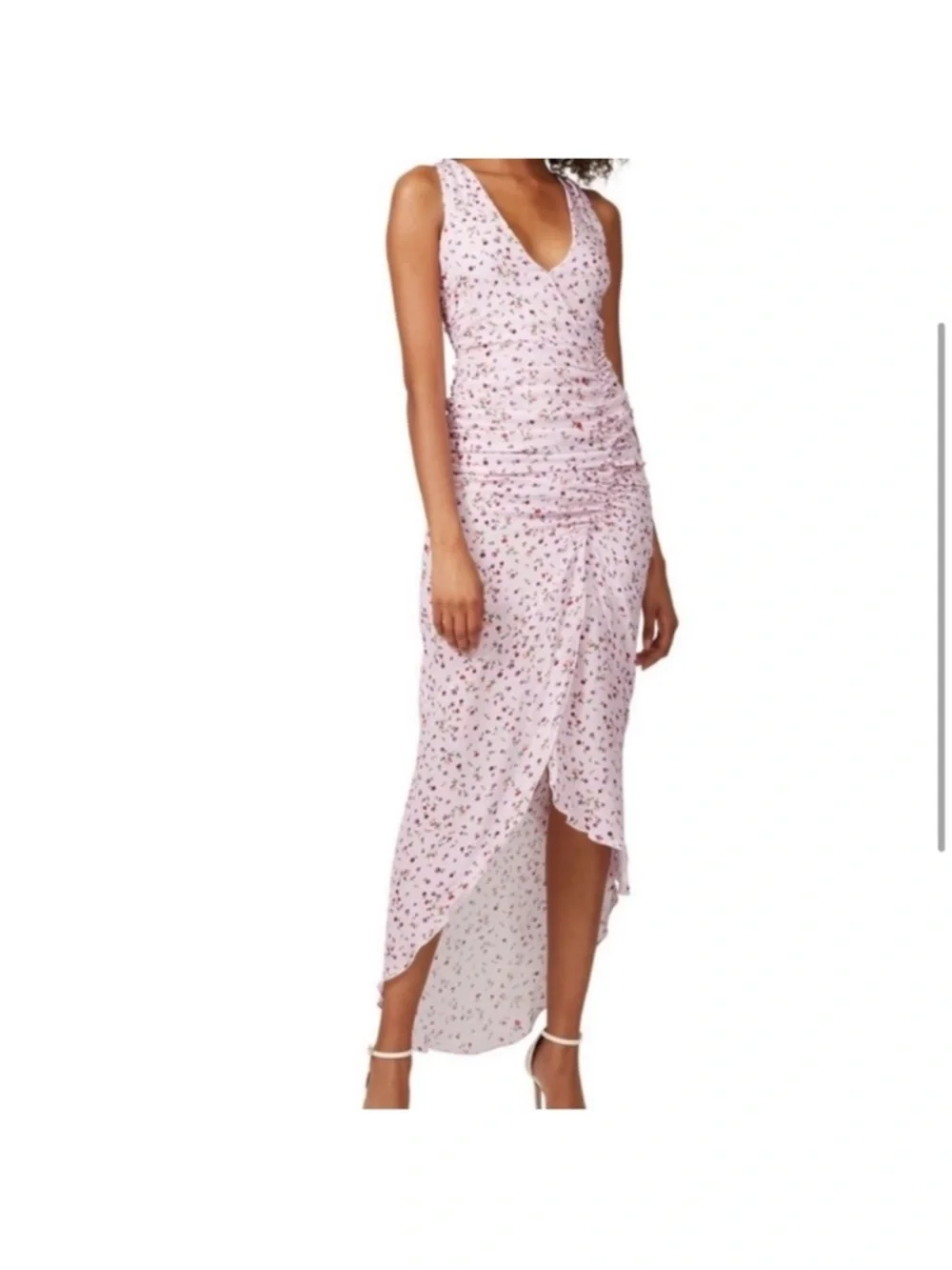 NICHOLAS Pink Floral DRESS Size 10 Silk